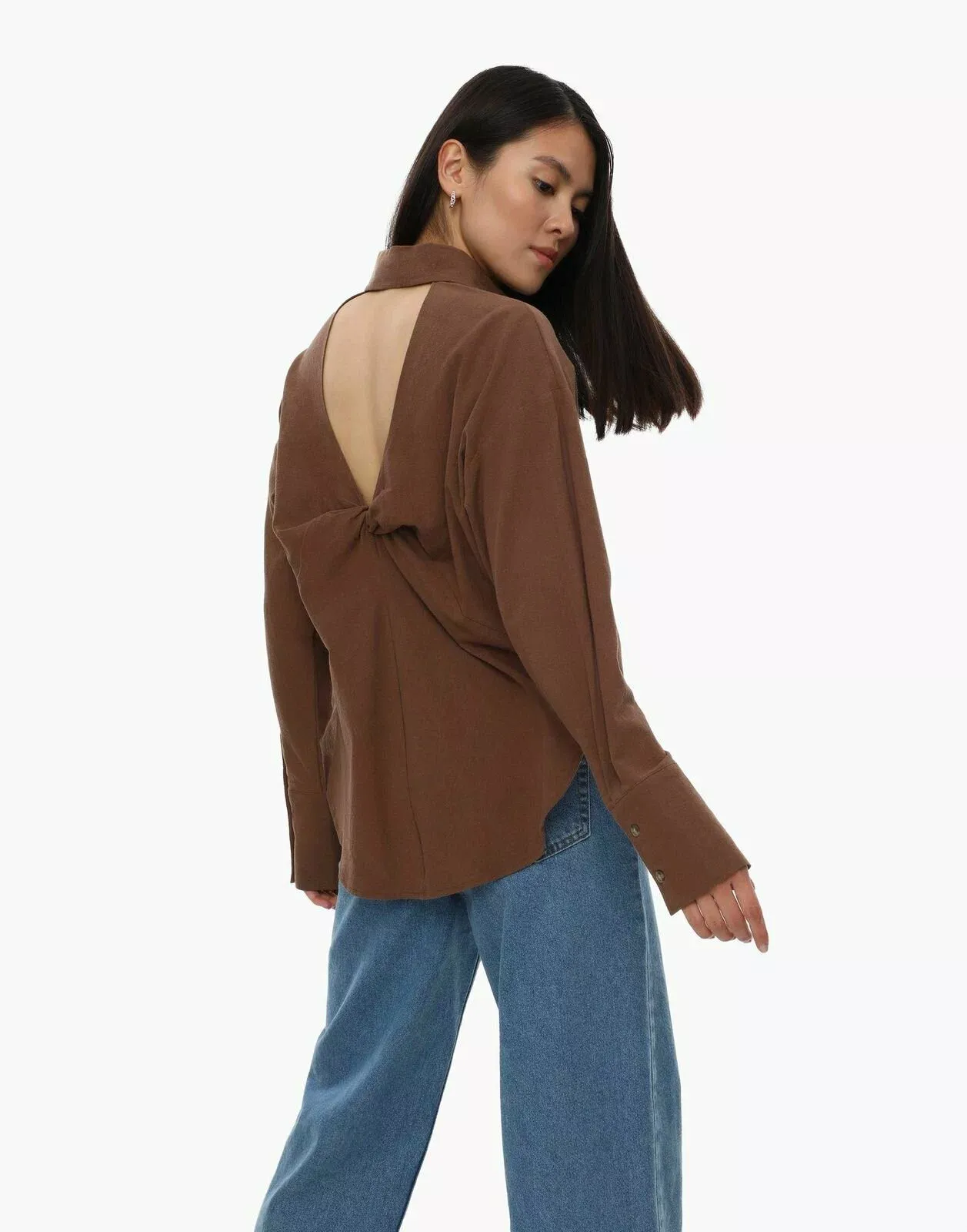 Рубашка Gloria Jeans, размер XS, коричневый